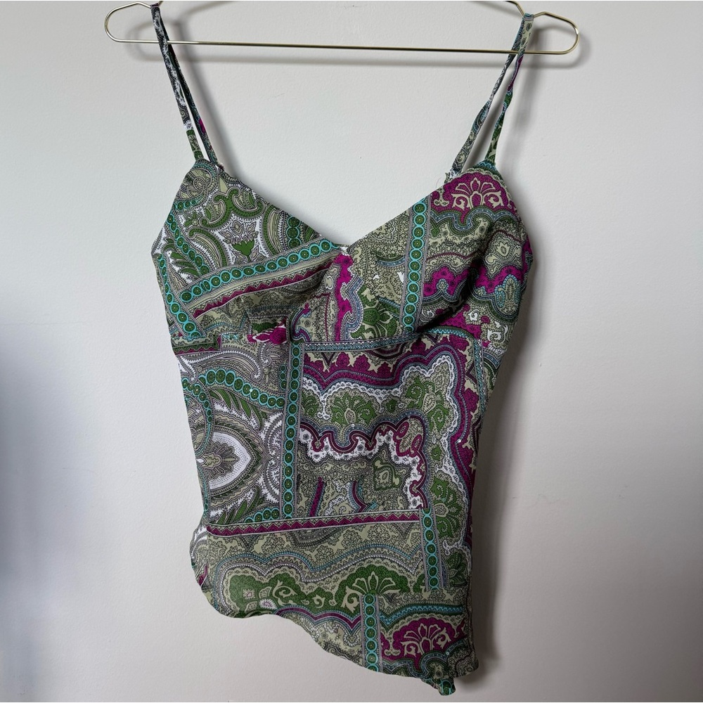 VTG Y2K Byerwear | Paisley print asymmetrical tank